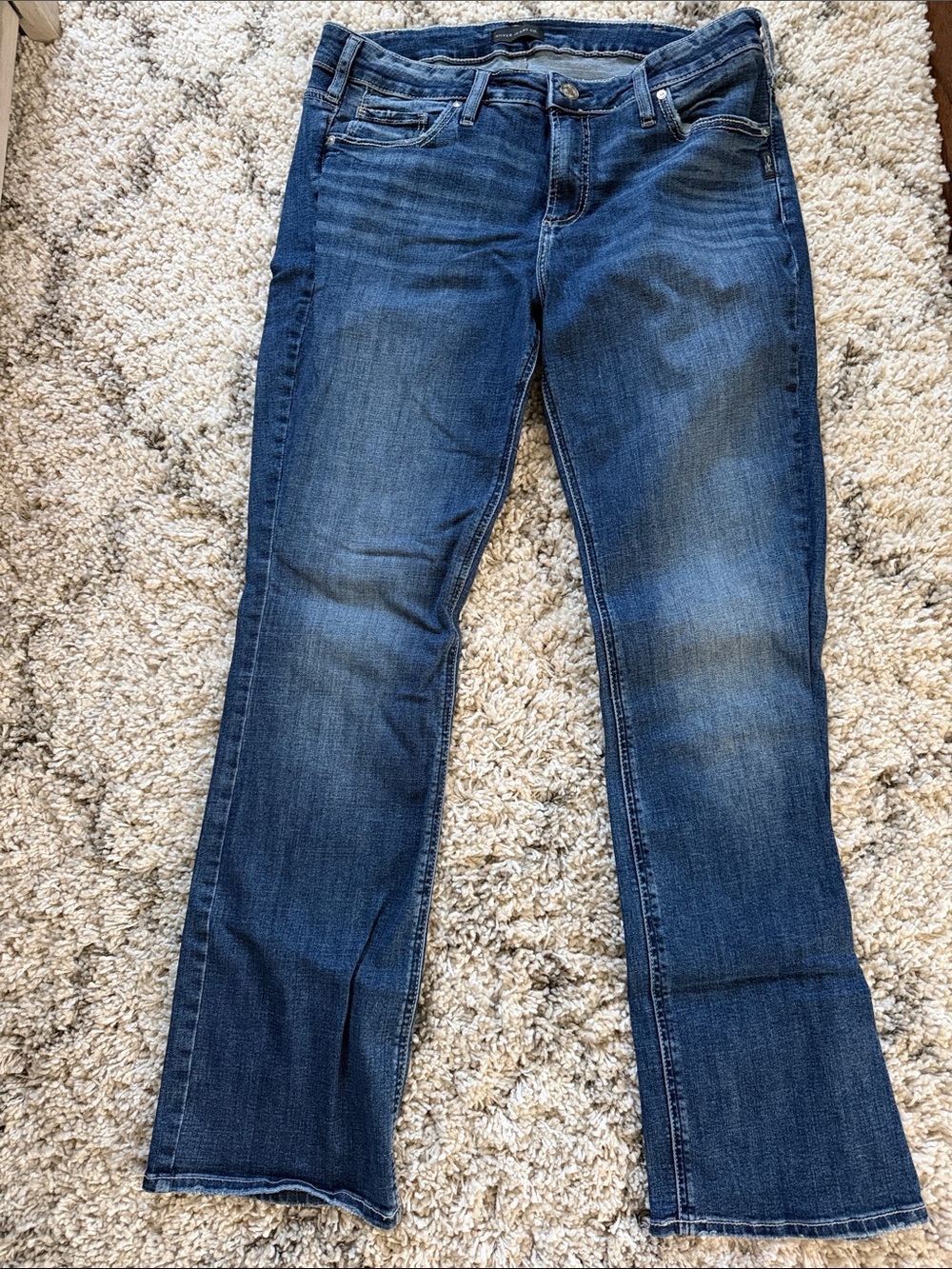 Silver Jeans Blue Bootcut Stretch Jeans